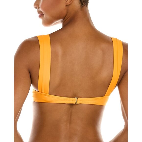 NWT WeWoreWhat Claudia Bikini Top Size Large Bra Swimsuit Orange Carrot - Picture 2 of 6